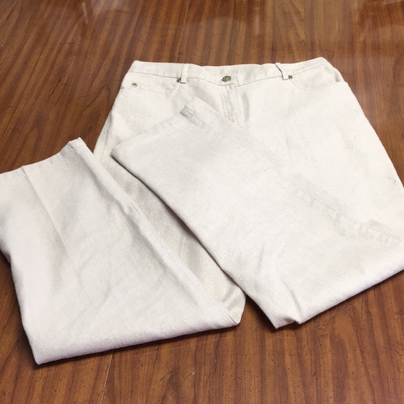 Ruby Rd glitter jeans & metallic gold sweater - Picture 8 of 8